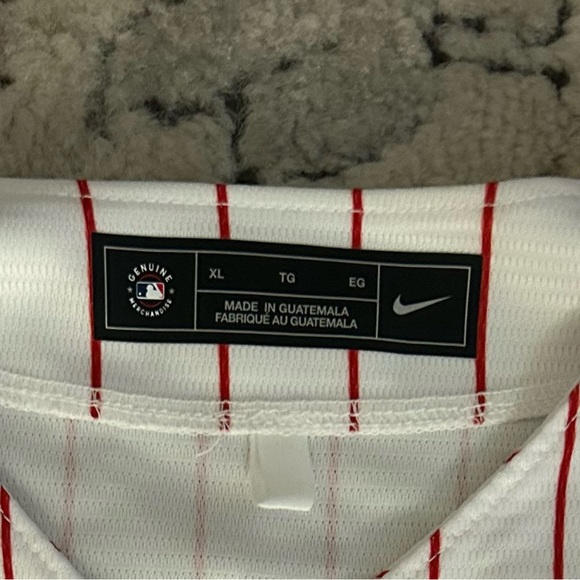 Nike Authentic Philadelphia Phillies Kyle Schwarber Baseball Jersey Men’s Sz XL - Picture 5 of 7